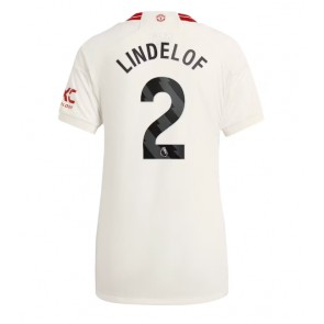 Manchester United Victor Lindelof #2 Dámské Alternativní Dres 2023-24 Krátký Rukáv